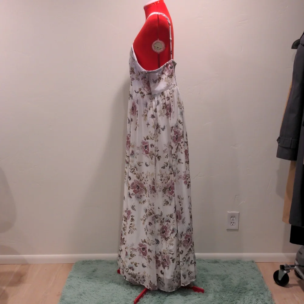 SOLD Torrid Plus Size Ethereal Maxi Princess Smocked Floral Dress Size 22 - Picture 10 of 17
